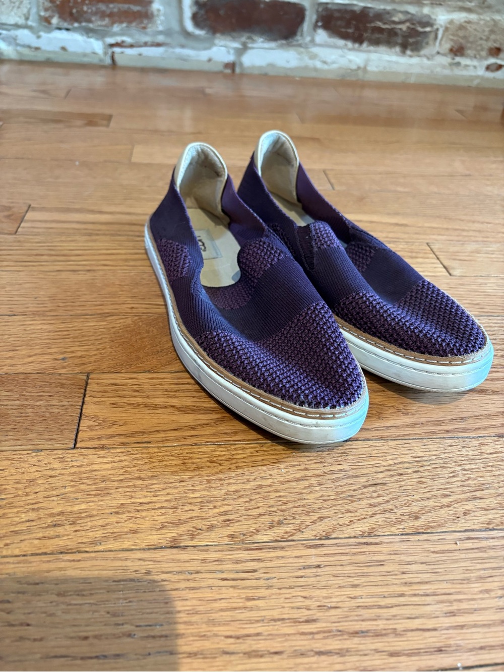 UGG Women's Slip-On Knit Loafers in Deep Purple